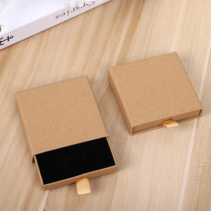 10Pcs Kraft Paper Drawer Jewelry