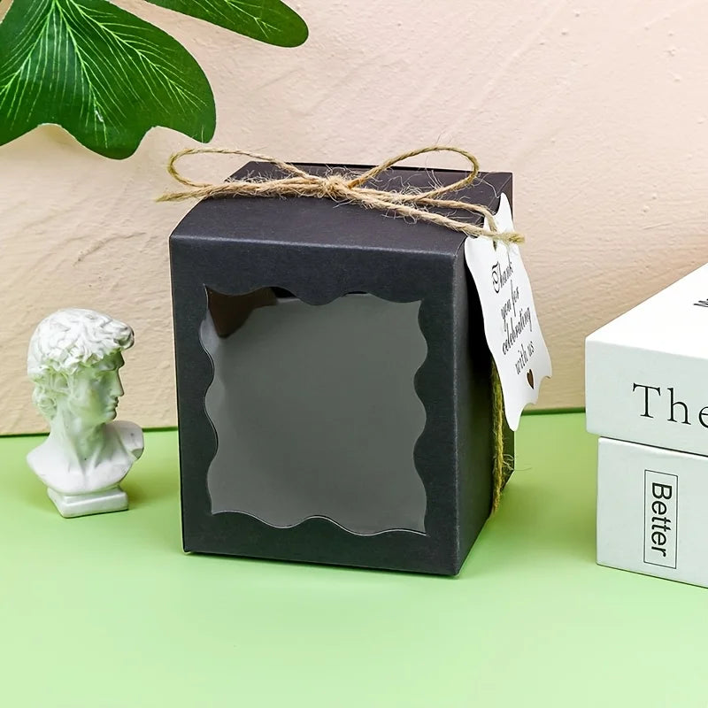 10/20pcs candle gift box with transparent window