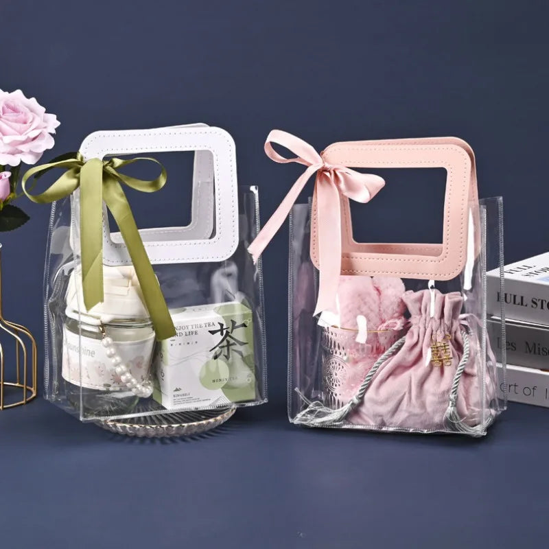 10 PCS Transparent PVC Gift Bags