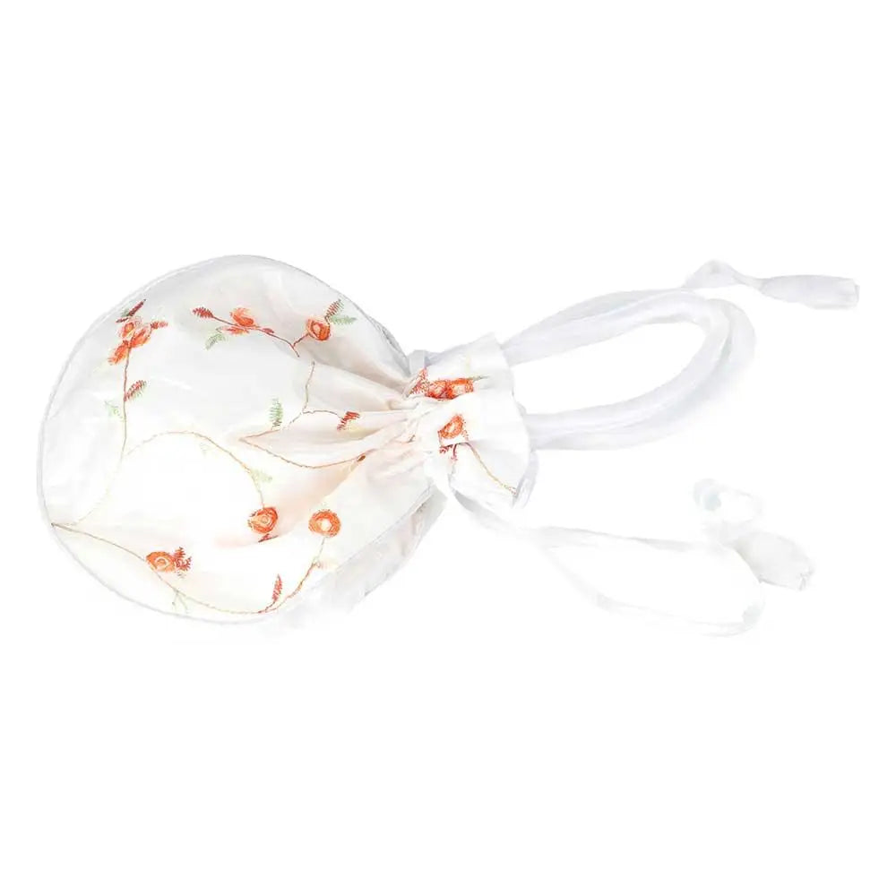 Cosmetic Bag Casual Money Bags Embroidery Small Storage Bags Hanfu Drawstrings Bags Jewerly Packing Bag Women Flower Handbags