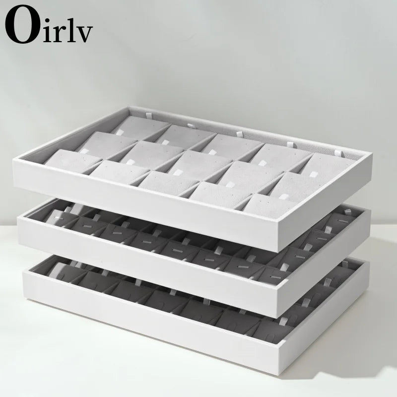 Soft Velvet Stackable Jewelry Tray Case Jewelry Display