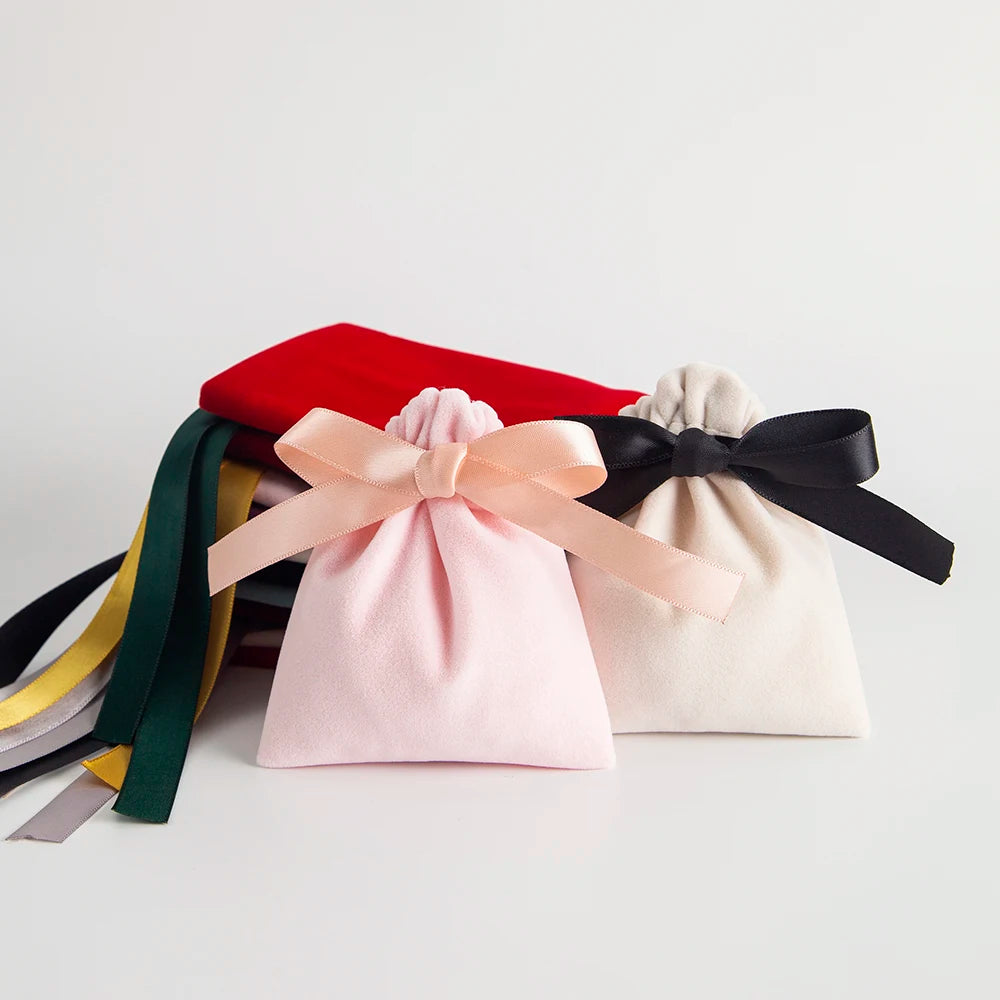 10pcs Bulk 10x12cm Jewelry Velvet Bags