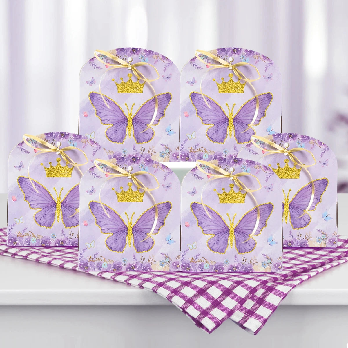 Purple Pink Butterfly Candy Box Spring Butterfly Theme