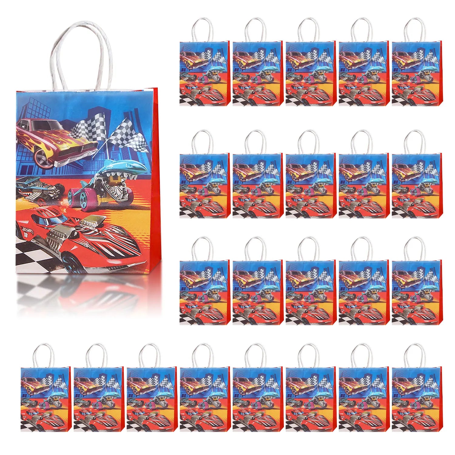 24pcs  Gift Bags Race Car