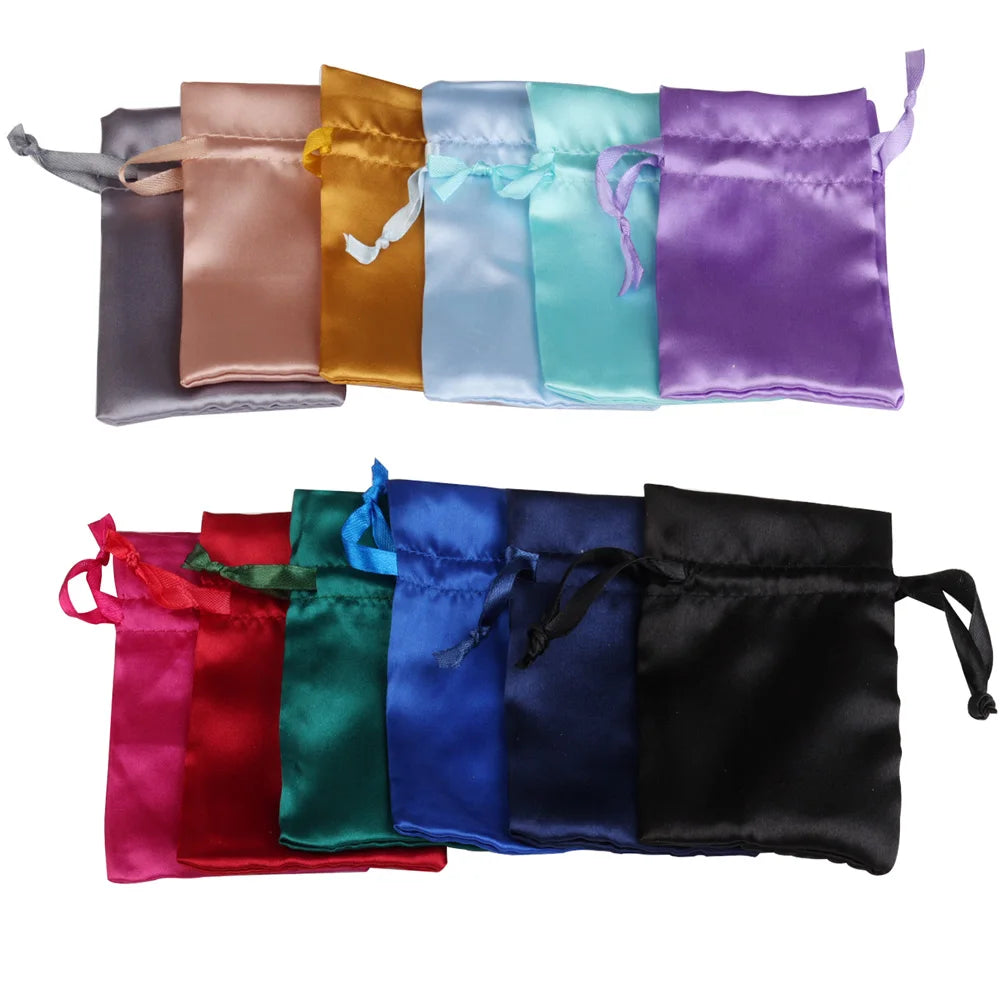 10/25/50pcs/ lot Silk Jewelry Gift Bag