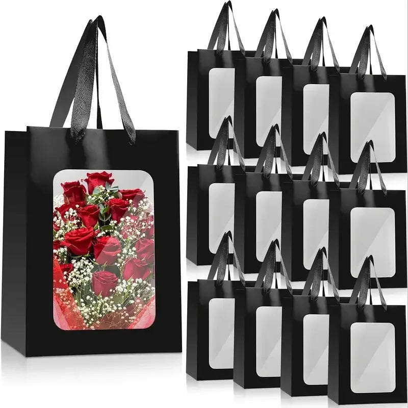 5/10pcs transparent PVC flower bag