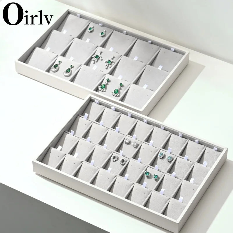 Soft Velvet Stackable Jewelry Tray Case Jewelry Display