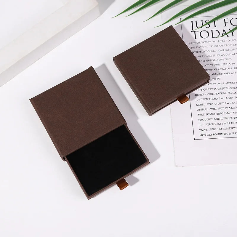 10Pcs Kraft Paper Drawer Jewelry