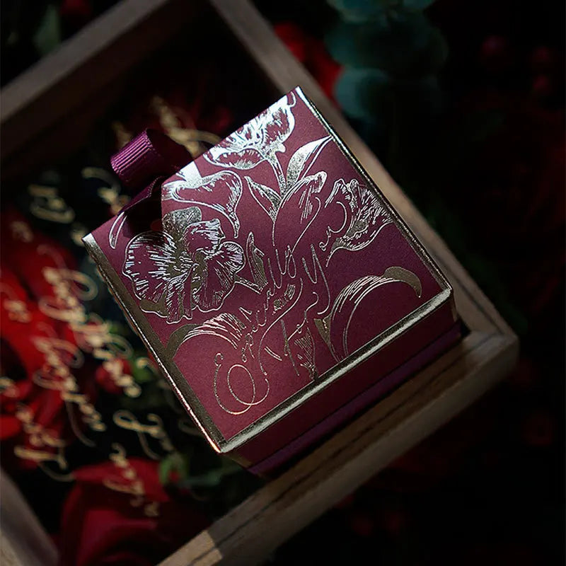 10-400pcs Luxury Golden Paper Gift Box