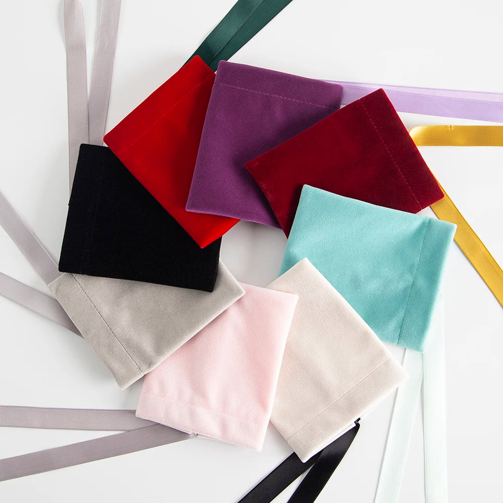 10pcs Bulk 10x12cm Jewelry Velvet Bags