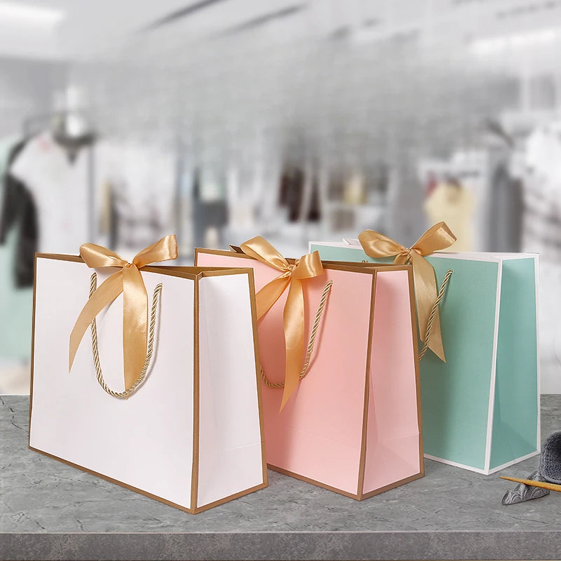 10pcs/lot High Quality Pretty Pink Gift Bag