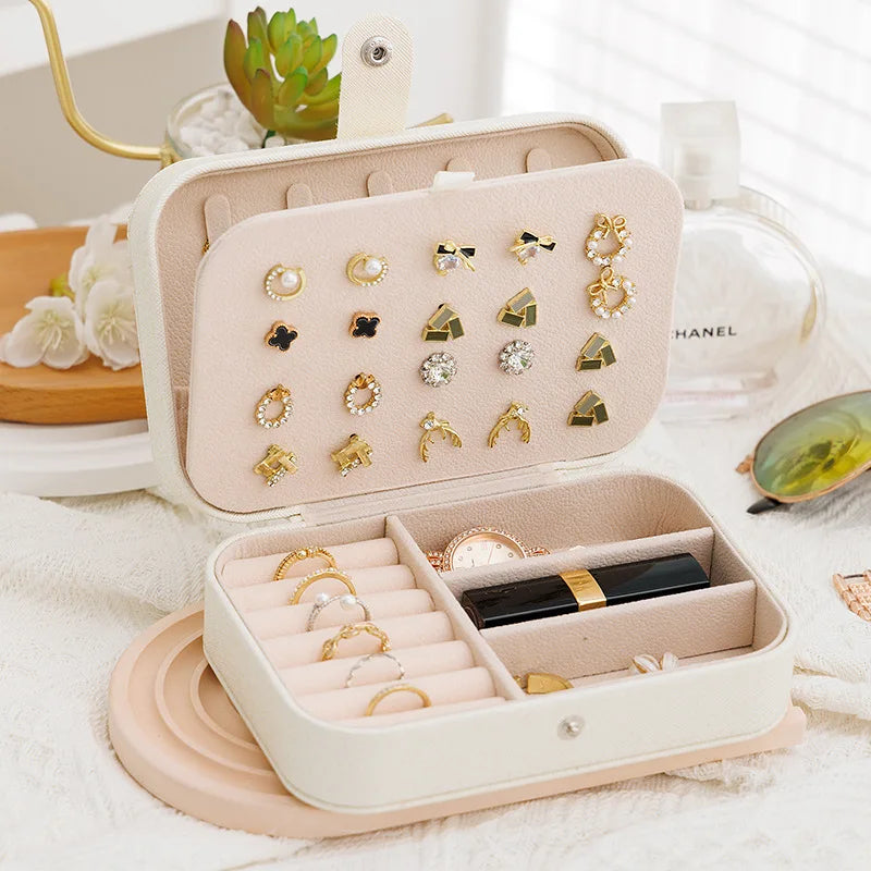 Double-layer Leather Jewlery Box