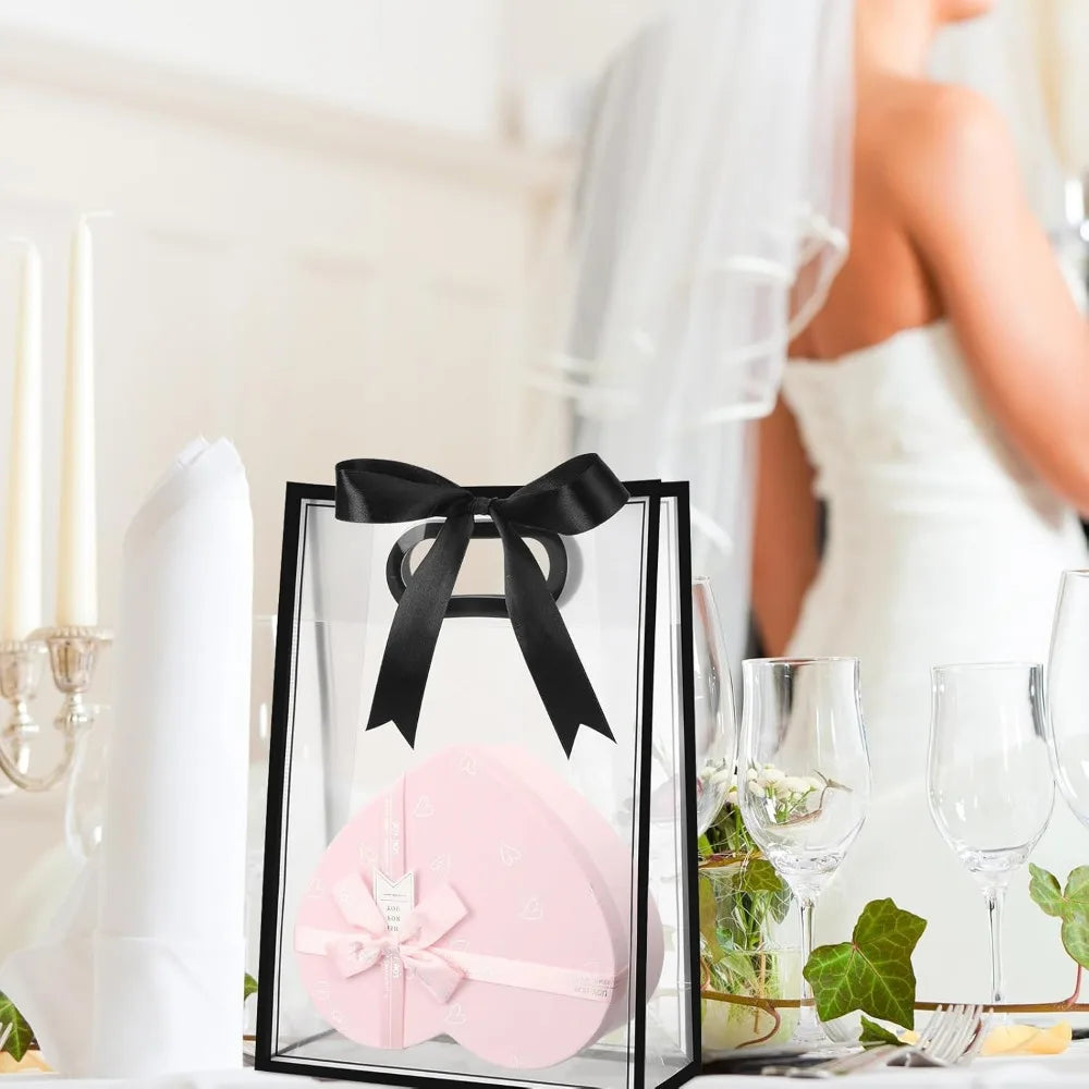 10Pcs Clear Plastic Gift Bag