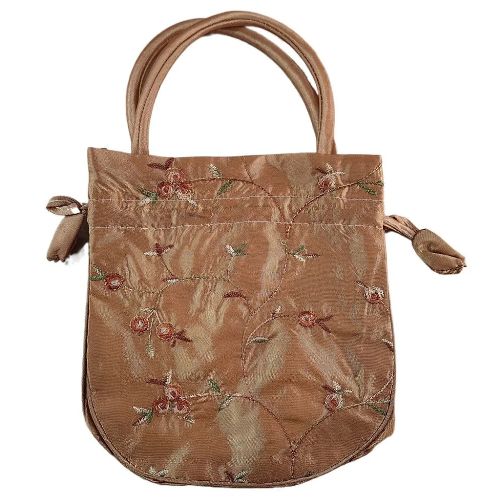 Cosmetic Bag Casual Money Bags Embroidery Small Storage Bags Hanfu Drawstrings Bags Jewerly Packing Bag Women Flower Handbags