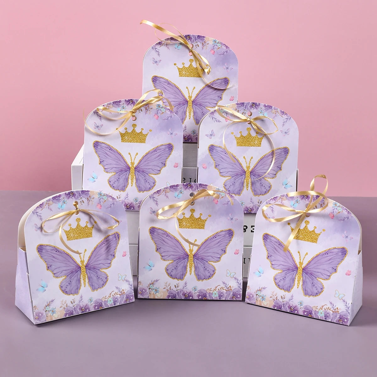 Purple Pink Butterfly Candy Box Spring Butterfly Theme