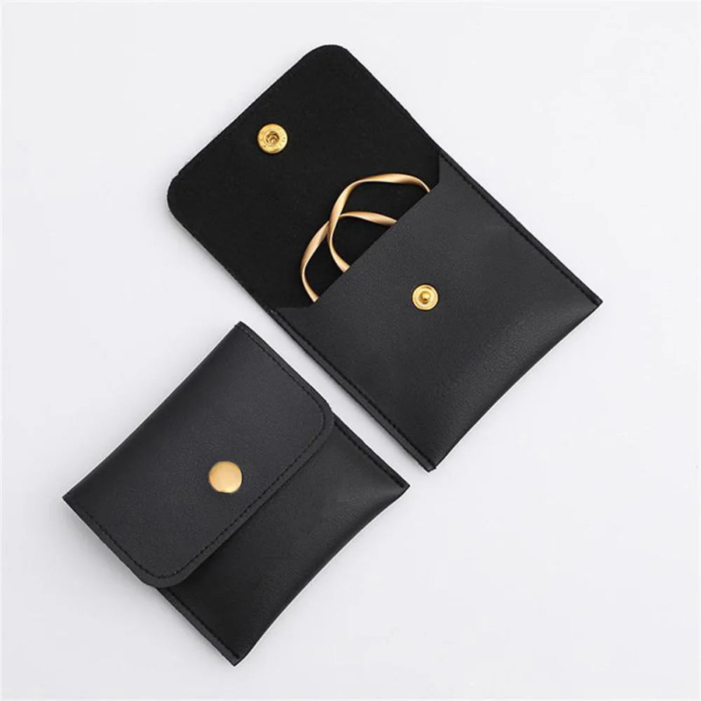 Pu Leahter Packaging Bag Set  Flip-Top Paper Jewelry Box