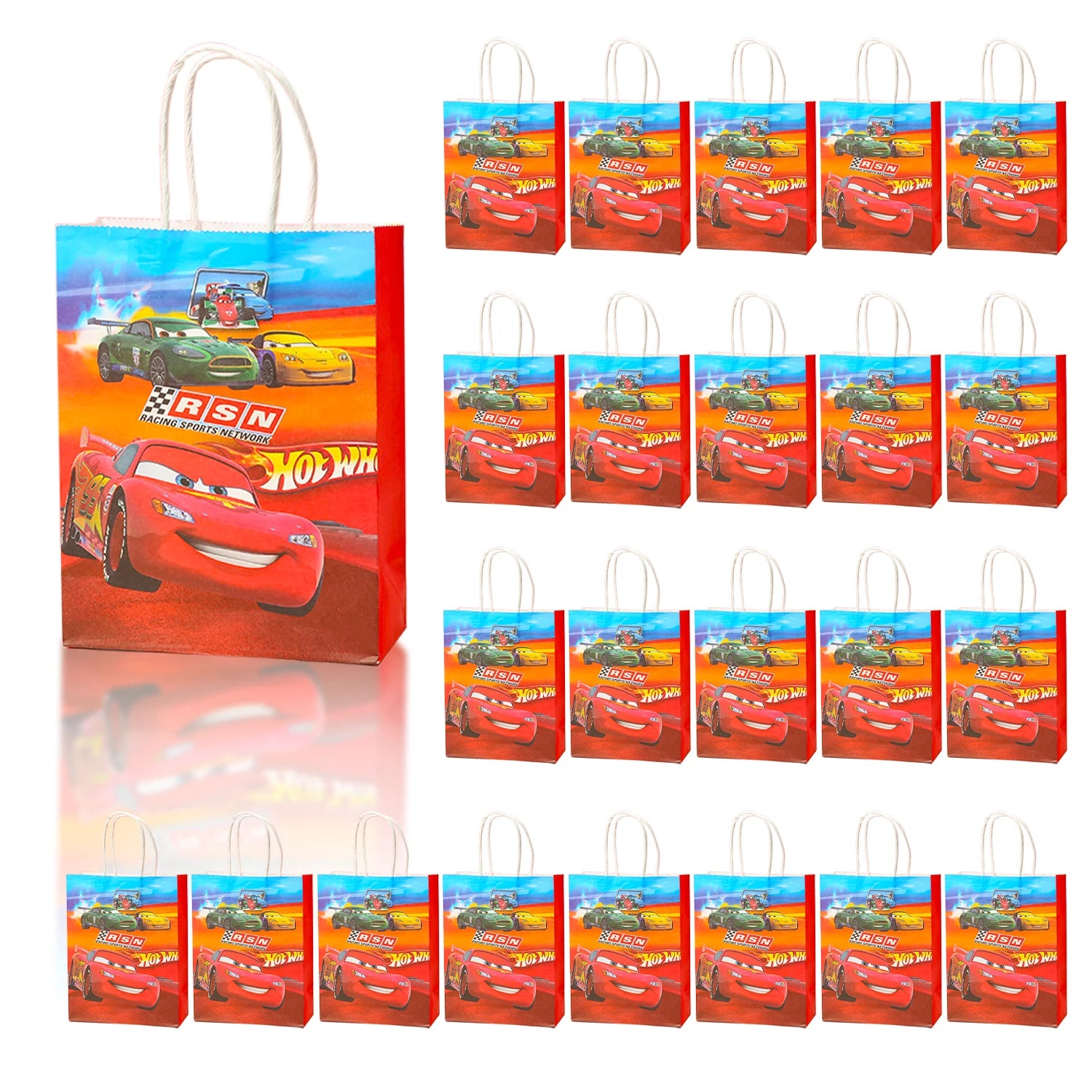 24pcs  Gift Bags Race Car