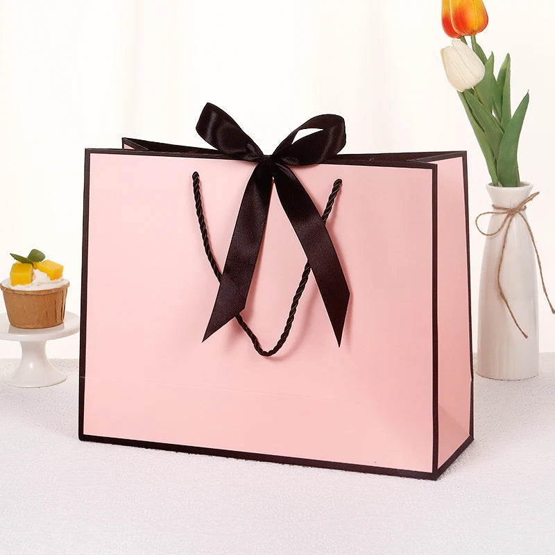 10pcs/lot High Quality Pretty Pink Gift Bag