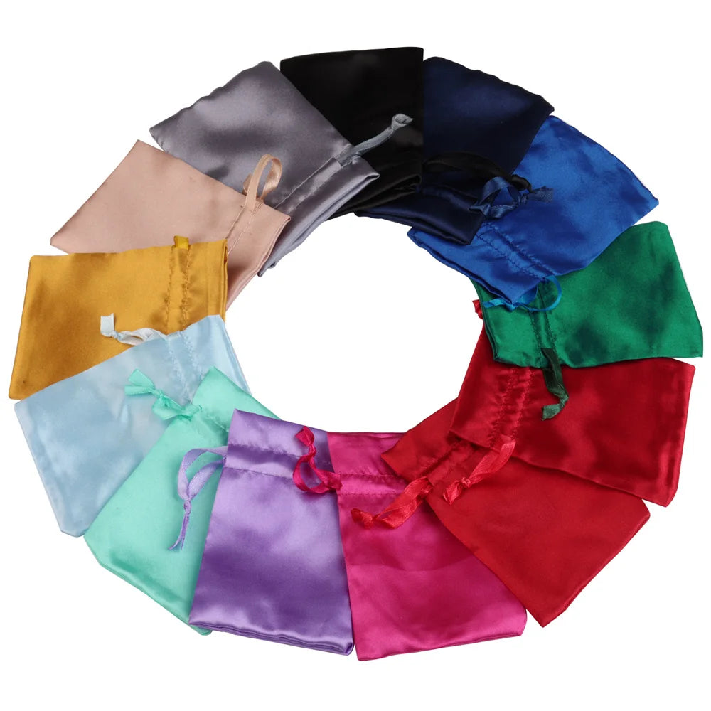 10/25/50pcs/ lot Silk Jewelry Gift Bag