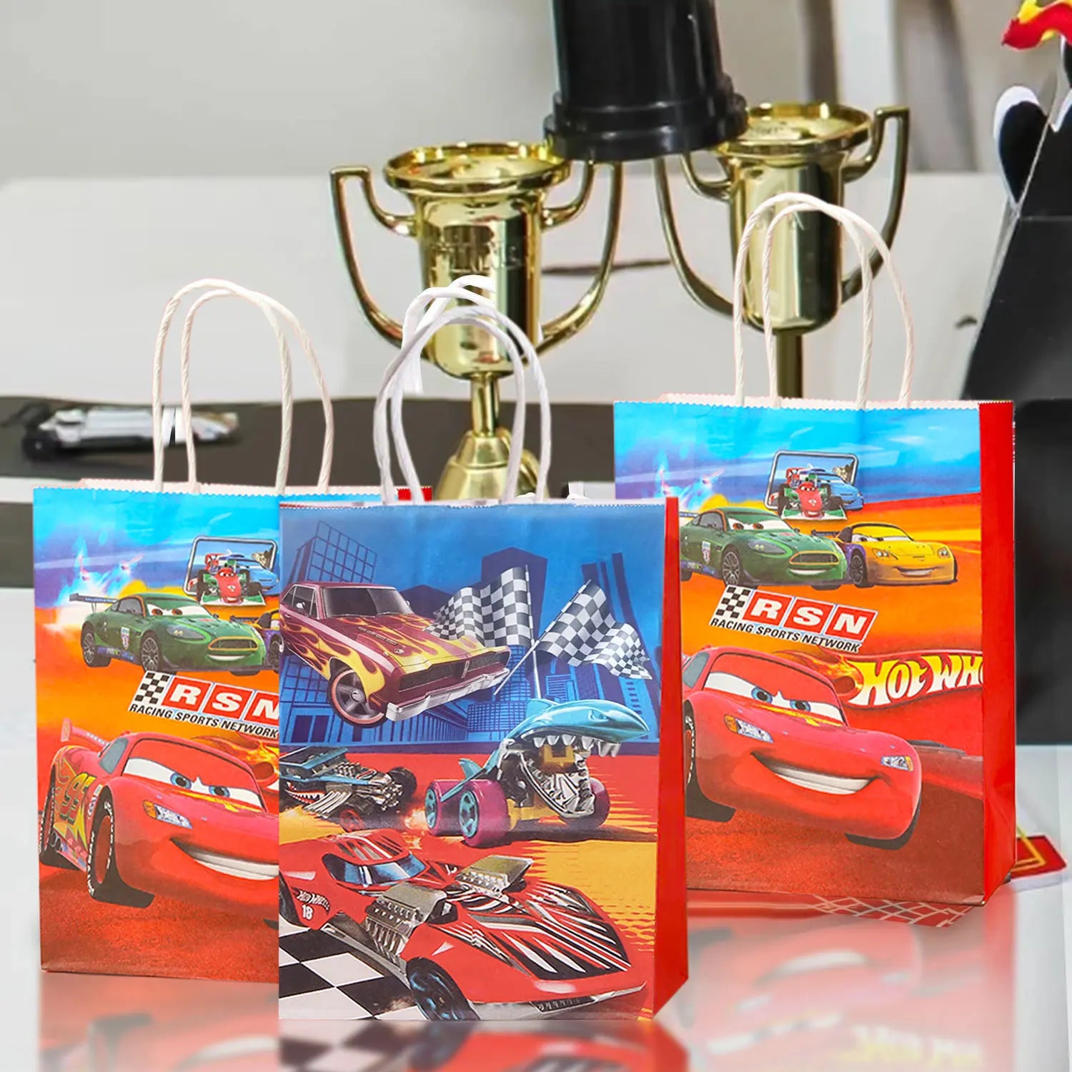 24pcs  Gift Bags Race Car