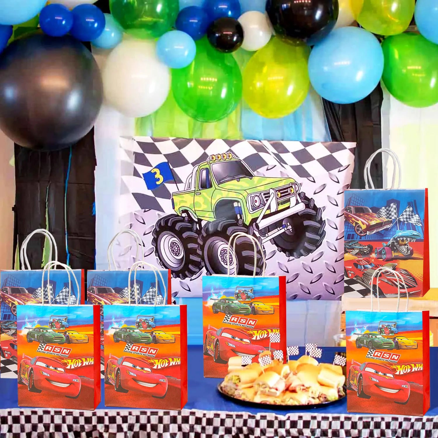 24pcs  Gift Bags Race Car