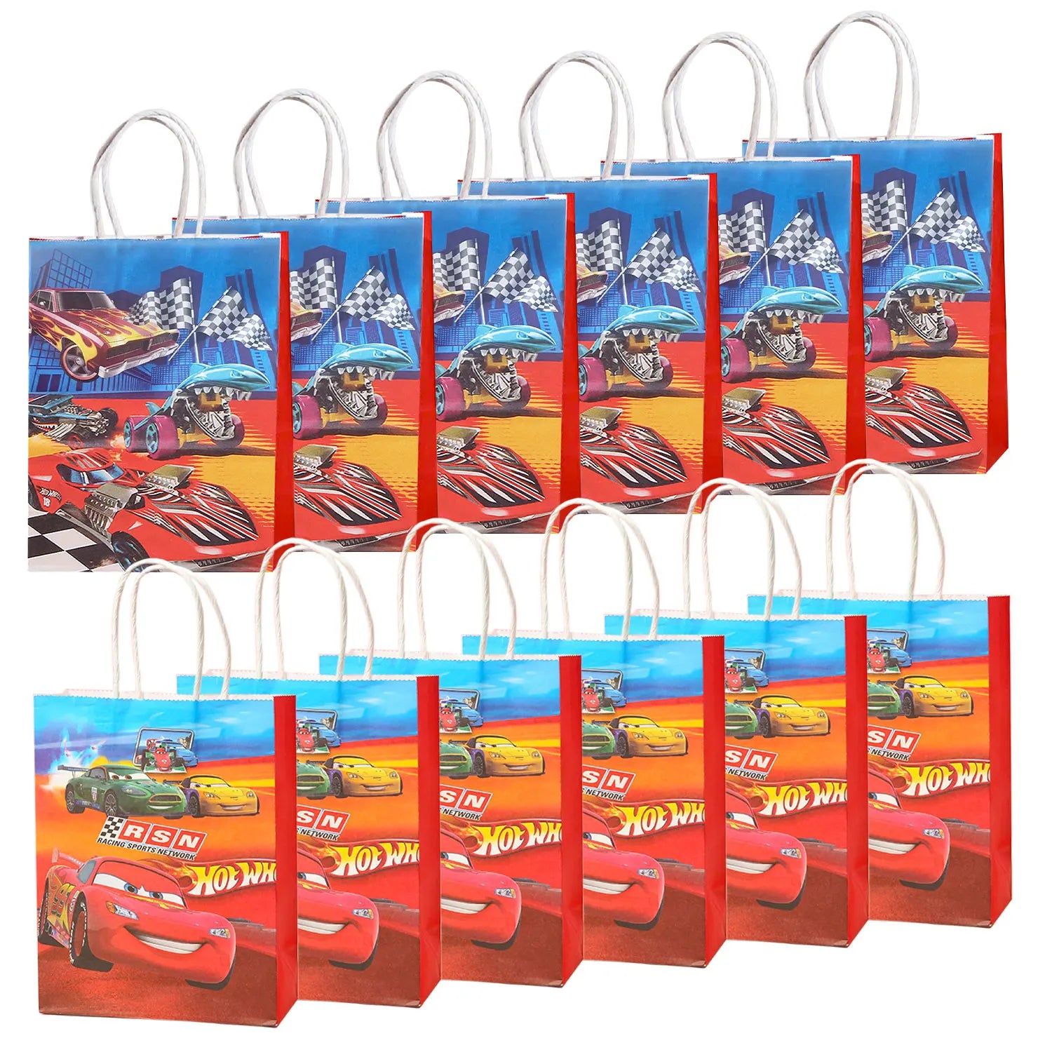 24pcs  Gift Bags Race Car