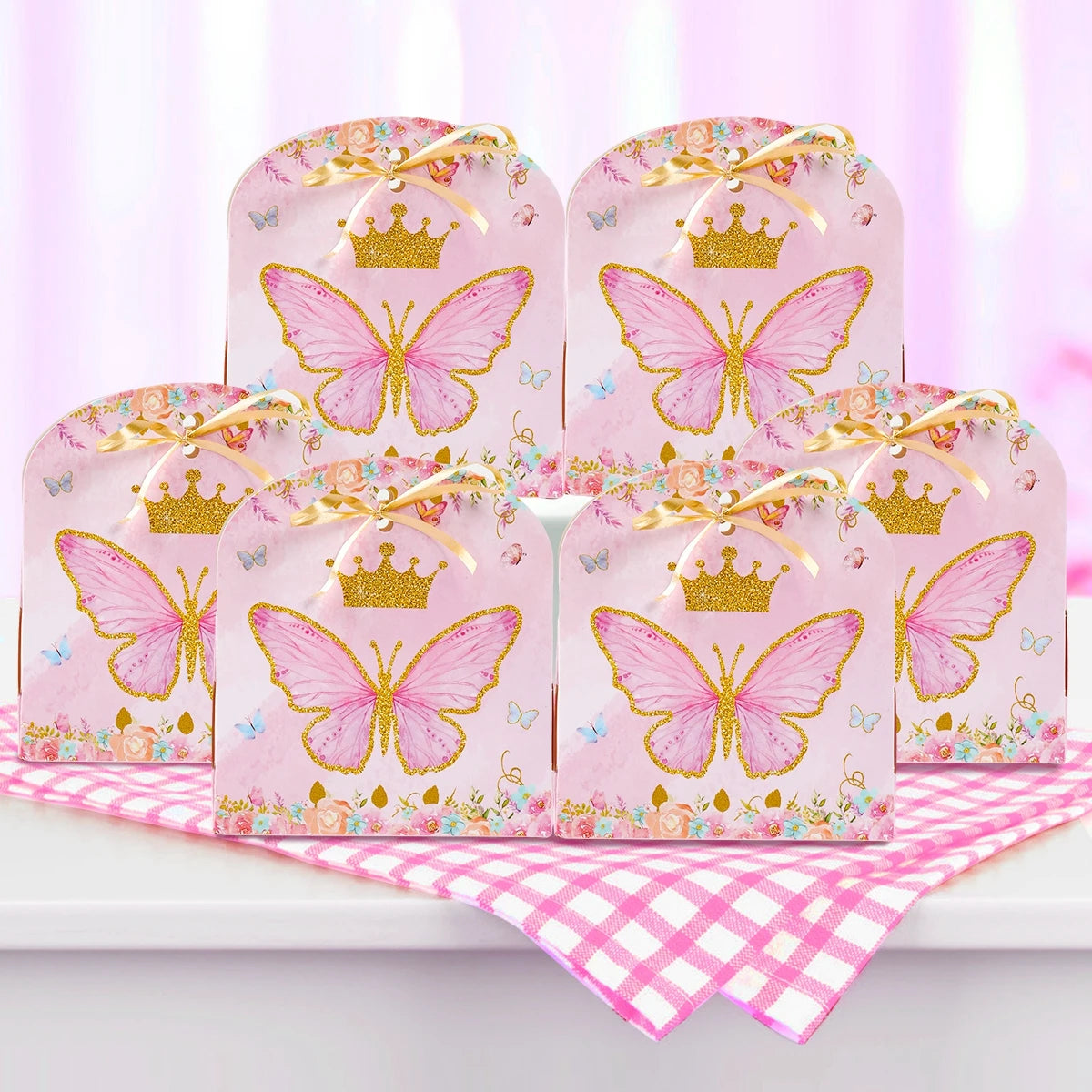 Purple Pink Butterfly Candy Box Spring Butterfly Theme