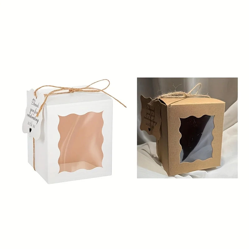 10/20pcs candle gift box with transparent window