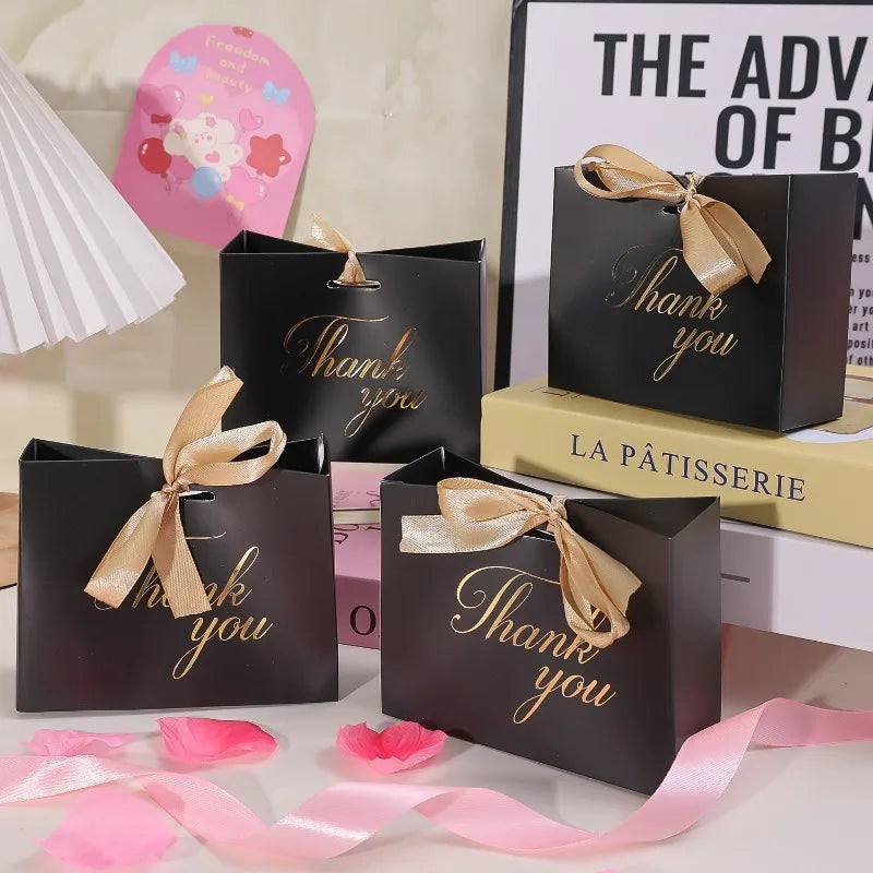 20/5x Thank You Gift Bag with Bow Ribbon