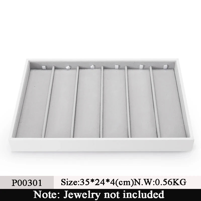 Soft Velvet Stackable Jewelry Tray Case Jewelry Display