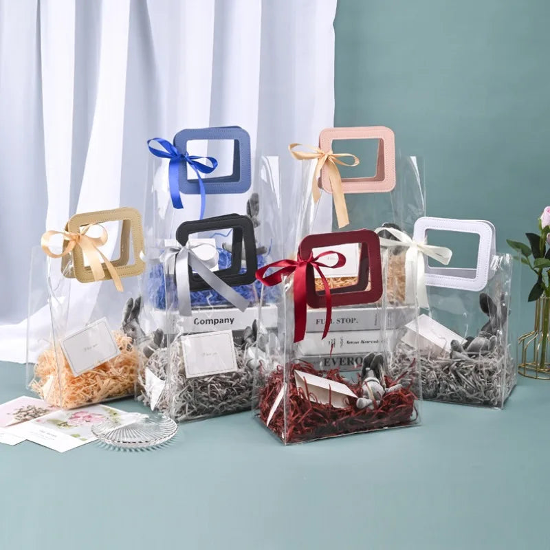 10 PCS Transparent PVC Gift Bags
