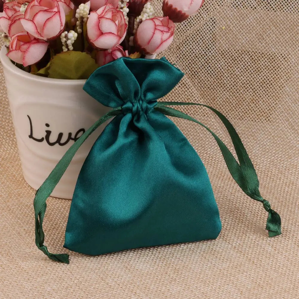 10/25/50pcs/ lot Silk Jewelry Gift Bag
