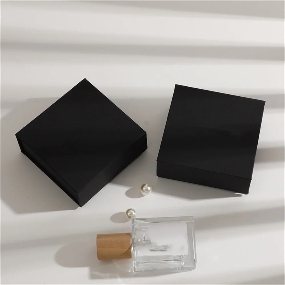 Pu Leahter Packaging Bag Set  Flip-Top Paper Jewelry Box