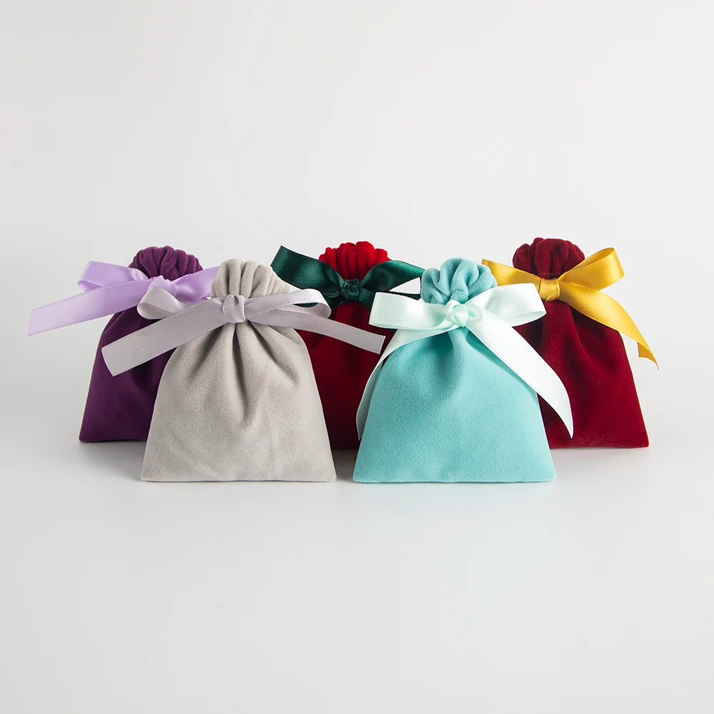 10pcs Bulk 10x12cm Jewelry Velvet Bags