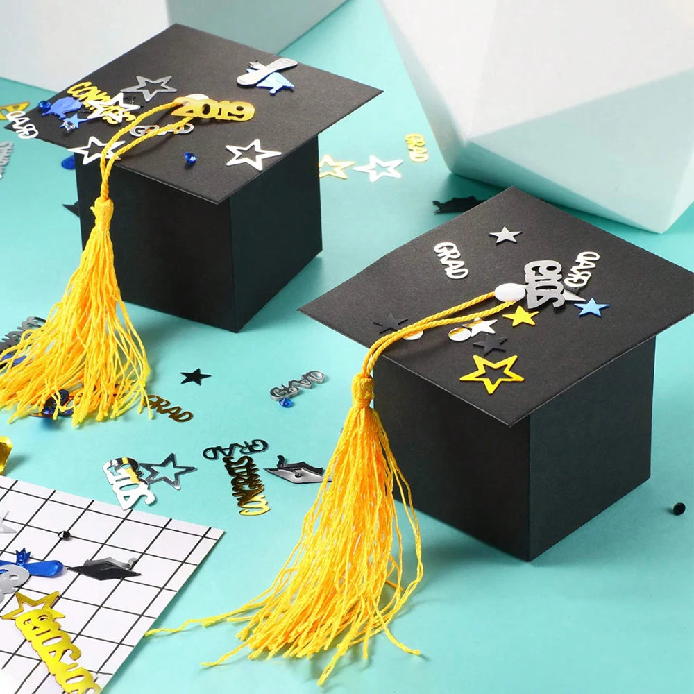 10/20/30/50Pcs Graduation Hat Candy Gift Box